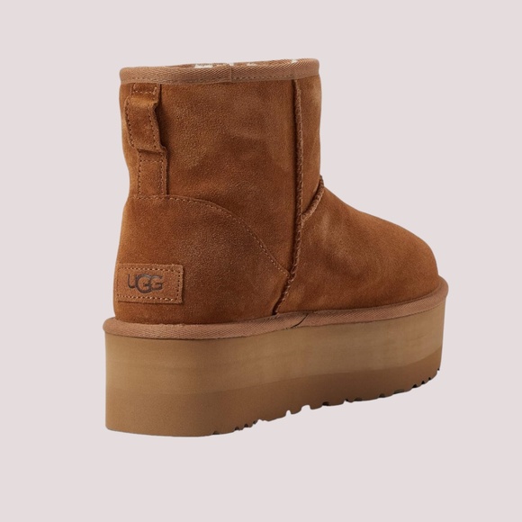 Women's UGG Classic Mini Platform in Chestnut Suede. [1134991] - Picture 5 of 6
